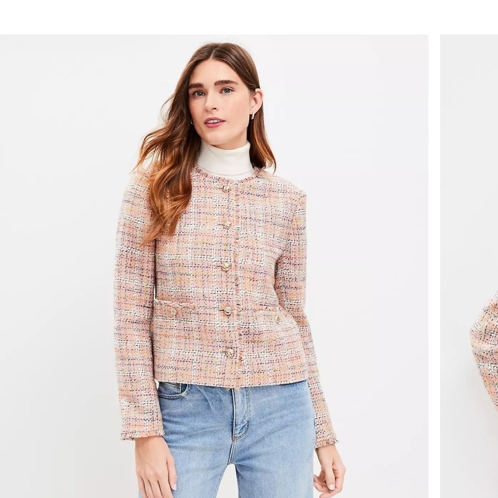 Loft Sparkled Tweed Jacket - Picture 2 of 10